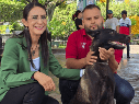 Laura Imelda, presidenta municipal de Tlaquepaque, reconoció también el trabajo conjunto entre la Dirección de Bienestar Animal y las asociaciones que participaron en la jornada. ESPECIAL / AYUNTAMIENTO DE TLAQUEPAQUE