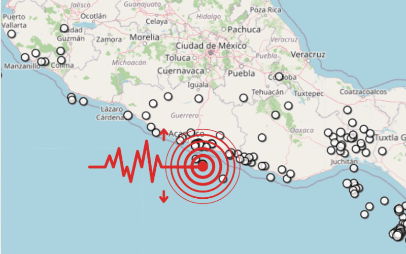 &nbsp;Sismo en Guerrero. ESPECIAL / SSN