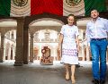 La visita de Claudia Sheinbaum a Monterrey forma parte de una agenda que la presidenta desarrolla en diferentes entidades del país bajo el nombre “Honestidad y resultados”.  ESPECIAL/X/ @samuel_garcias