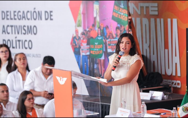 Jenifer Hinojosa asumió la Delegación de Activismo Político de Movimiento Ciudadano en Jalisco con un equipo de 115 representantes municipales. CORTESÍA.