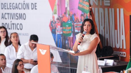 Jenifer Hinojosa asumió la Delegación de Activismo Político de Movimiento Ciudadano en Jalisco con un equipo de 115 representantes municipales. CORTESÍA.