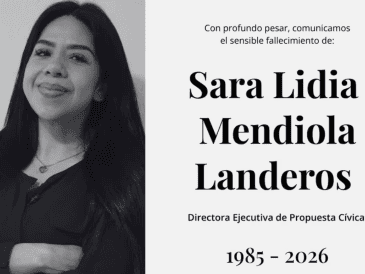 La directora ejecutiva de la asociación civil Propuesta Cívica, Sara Lidia Mendiola Landeros (1985-2026). FACEBOOK / @propuestacivica.mx