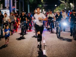 Durante la edición patria del programa Bien de Noche, el Centro Histórico de Guadalajara recibió a 160 mil personas. ESPECIAL/Gobierno de Guadalajara