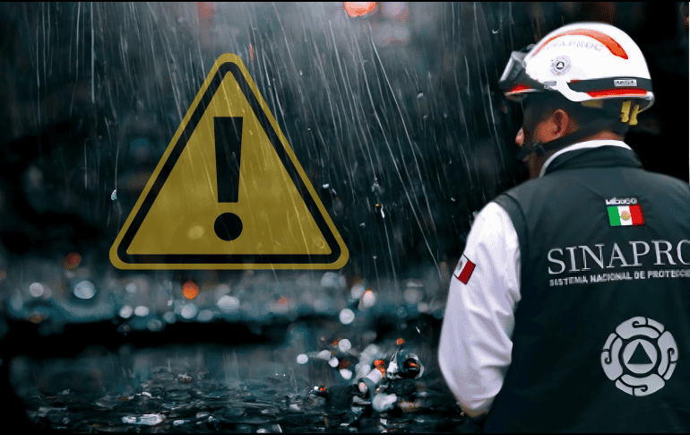 Protección Civil llamó a mantener medidas de autocuidado por aumento de riesgo de inundaciones, deslizamientos de ladera y golpes de calor. ESPECIAL/CNPC/Canva