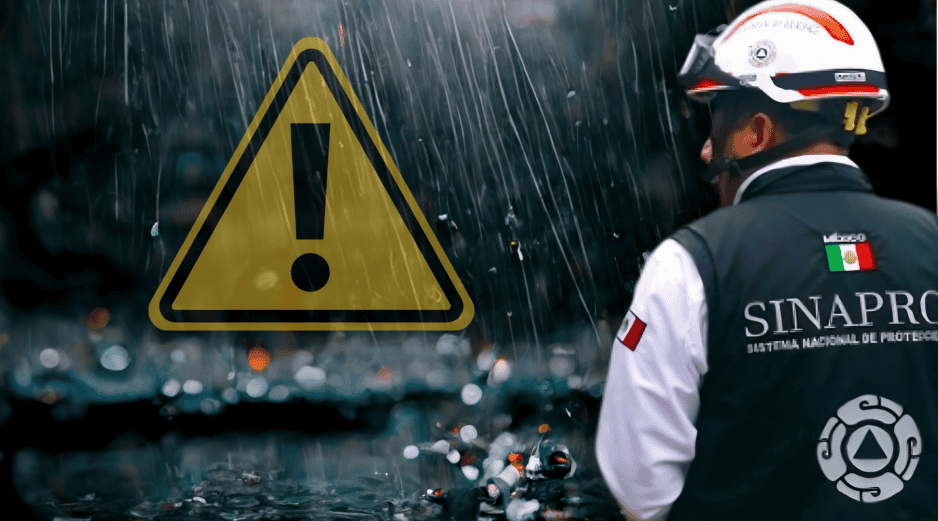 Protección Civil llamó a mantener medidas de autocuidado por aumento de riesgo de inundaciones, deslizamientos de ladera y golpes de calor. ESPECIAL/CNPC/Canva