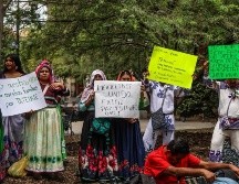 Los manifestantes aseguraron que los habitantes enfrentan intimidaciones y retenes de grupos armados cuando recorren la sierra. EL INFORMADOR/A. Navarro