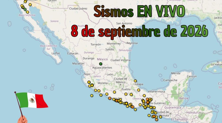 EN VIVO | Sismos en México | Martes 8 de septiembre. ESPECIAL / SSN