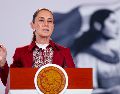 Sheinbaum escribió en X que, "en el mes de la patria", México "no es ni será colonia ni protectorado de ningún país extranjero". EFE/ I. ESQUIVEL