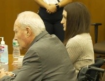 Captura de video tomada de la Corte Superior de Plymouth, Massachusetts que muestra a Lindsay Clancy, la mujer acusada de matar a sus tres hijos en Massachusetts. EFE/ Corte Superior de Plymouth, Massachusetts