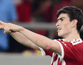 El delantero mexicano Armando "Hormiga" González firmó una actuación sobresaliente al marcar su primer doblete con el Olympiacos. X/@olympiacosfc