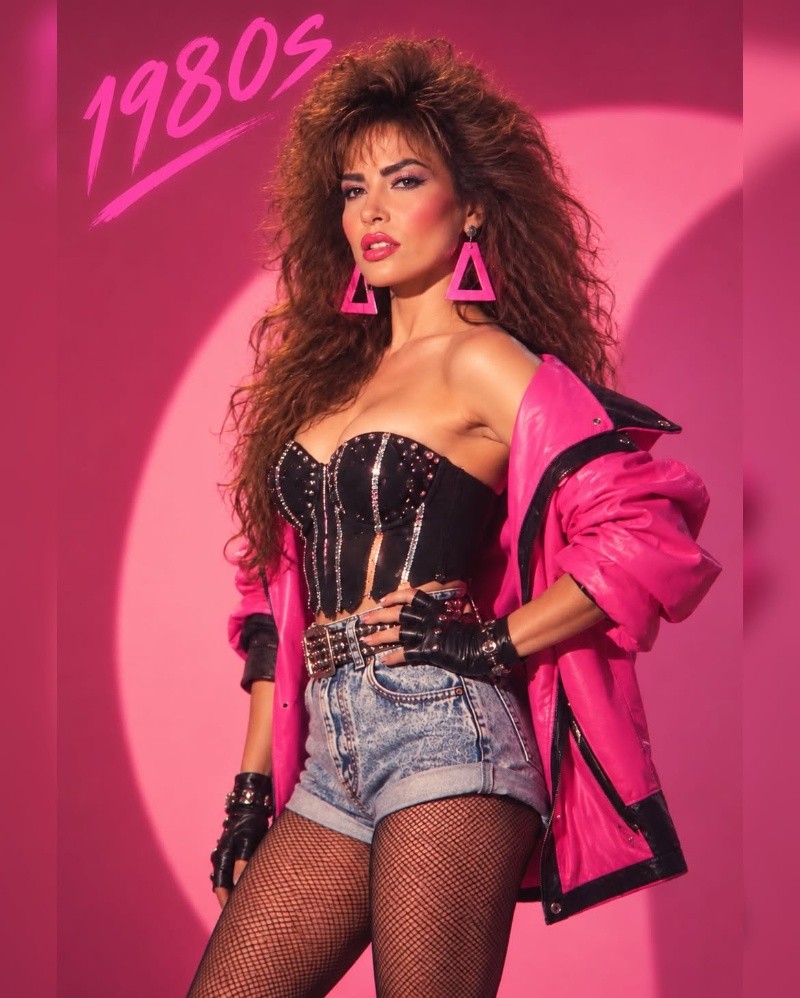 La década de los 80 se caracterizó por una estética extravagante y de mucha personalidad, donde la consigna principal era destacar. INSTAGRAM / @gloriatrevi