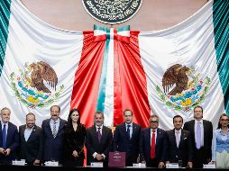 Édgar Amador Salazar, secretario de Hacienda y Crédito Público, entregó el Paquete Económico para el Ejercicio Fiscal 2027 en el salón legisladores de la Cámara de Diputados. SUN/D. Sánchez