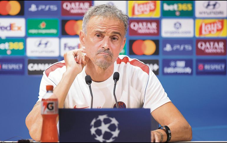 Luis Enrique Martínez. El técnico pide máxima concentración al PSG para comenzar con triunfo la defensa del título europeo. EFE