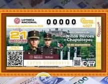 El billete del Sorteo Mayor 4027 conmemoró la Gesta Heroica de los Niños Héroes de Chapultepec. ESPECIAL