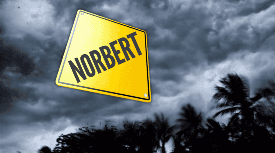 La tormenta tropical “Norbert” es el decimocuarto sistema con nombre de la presente temporada de ciclones tropicales en la cuenca del Pacífico. ESPECIAL / CANVA