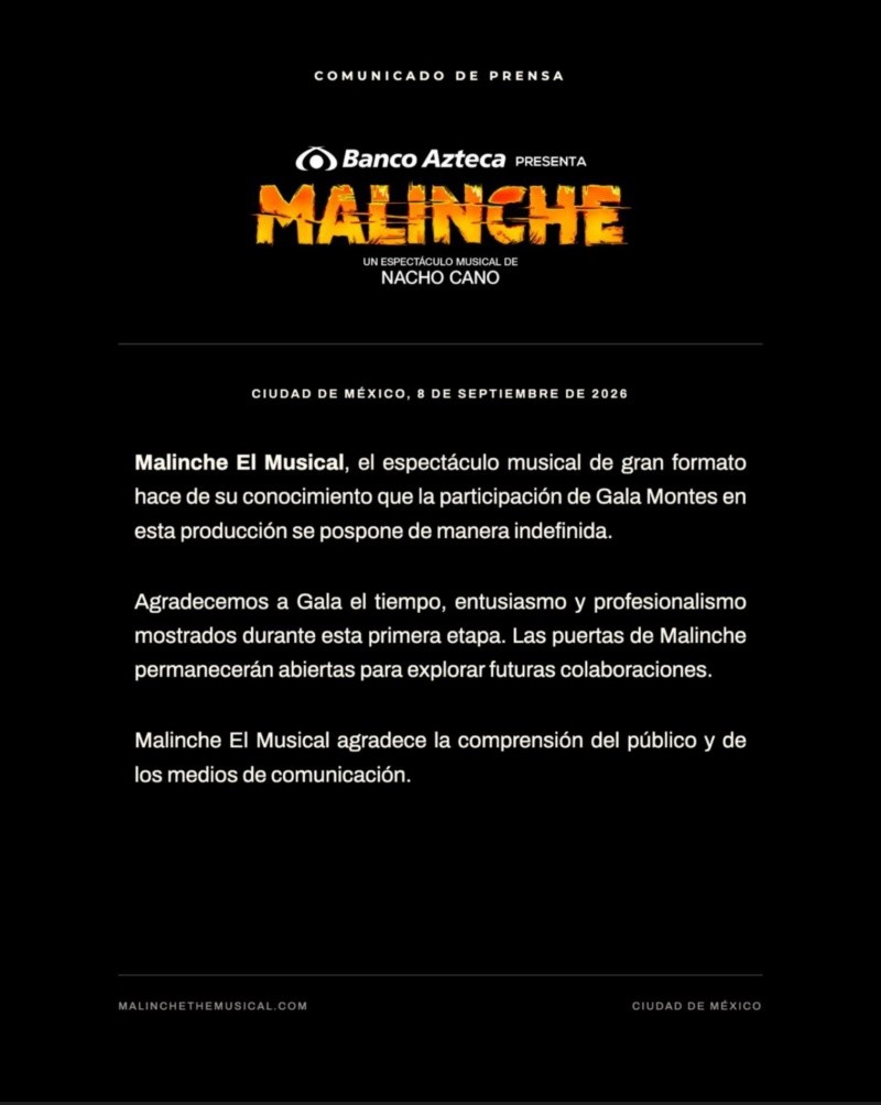 &nbsp;INSTAGRAM/@malinchethemusical