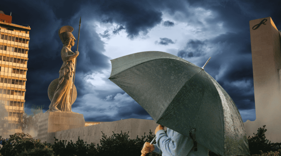 Lamentablemente para quienes esperan días secos, las precipitaciones en Gaudalajara no cesarán pronto. ESPECIAL / CANVA