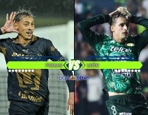 Pumas y León se enfrentan este jueves en Ciudad Universitaria en un partido pendiente de la Jornada 7 del Apertura 2026. ESPECIAL / IMAGO7 y CANVA