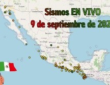 EN VIVO | Sismos en México | Miércoles 9 de septiembre. ESPECIAL / SSN