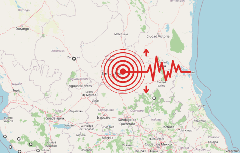 &nbsp;Sismo en SLP. ESPECIAL / SSN