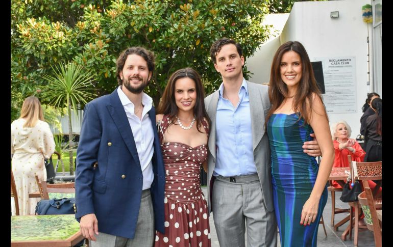Eduardo, Mariana, Esteban y Daniela Rubio. GENTE BIEN JALISCO / 90 años de Luz Elena Salazar de Rubio