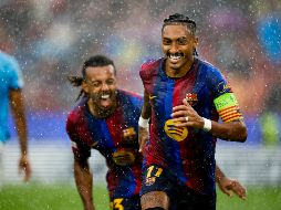 El conjunto blaugrana arrancó su camino en la Champions League con una actuación contundente en un partido de muchos goles. EFE / A. Estévez