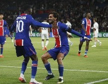 PSG goleó al Slovan de Bratislava (6-1) con triplete de Ferran Torres y doblete de Dembélé. EFE/Y. VALAT.