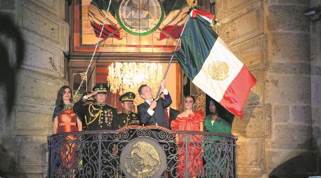 El gobernador, Pablo Lemus, será el encargado de encabezar la ceremonia del Grito de Independencia desde el balcón principal del Palacio de Gobierno. ESPECIAL