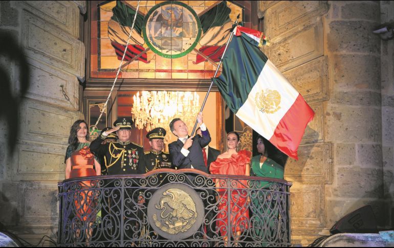 El gobernador, Pablo Lemus, será el encargado de encabezar la ceremonia del Grito de Independencia desde el balcón principal del Palacio de Gobierno. ESPECIAL