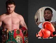Así se calienta la pelea entre Canelo y Mbilli a poco más de un mes de que se lleve a cabo. ESPECIAL / FACEBOOK Canelo Álvarez / INSTAGRAM @chris_mbilli