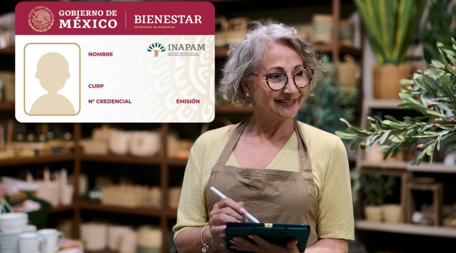 El programa de Vinculación Productiva del Inapam vincula a personas adultas mayores con empresas interesadas en su contratación. ESPECIAL / CANVA e INAPAM