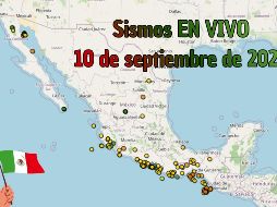 EN VIVO | Sismos en México | Jueves 10 de septiembre. ESPECIAL / SSN