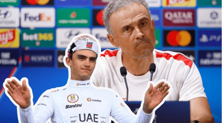 El técnico del PSG, Luis Enrique, elogió al ciclista mexicano Isaac del Toro. Destacó su garra, ambición y valentía en el ciclismo internacional. EFE/EPA/Y. Valat AFP/ARCHIVO