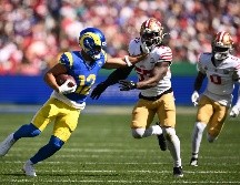 Con una destacada actuación de Brock Purdy, los 49ers superaron con claridad a los Rams para conseguir su primera victoria de la temporada. EFE.
