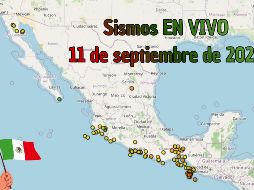 EN VIVO | Sismos en México | Viernes 11 de septiembre. ESPECIAL / SSN