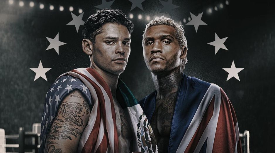 Ryan García expone por primera vez el título que ganó en febrero de este año. X/Zuffa_Boxing