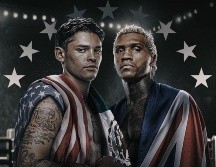 Ryan García expone por primera vez el título que ganó en febrero de este año. X/Zuffa_Boxing