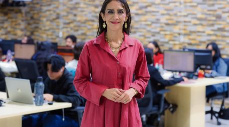 Laura Imelda Pérez Segura, presidenta municipal de Tlaquepaque, destacó los avances de su administración en programas sociales, seguridad y combate a la corrupción. EL INFORMADOR/A. Navarro