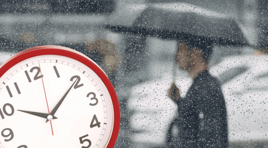 Existe una alta probabilidad de lluvia que oscila entre el 55% y el 80% para este sábado para Guadalajara. ESPECIAL / CANVA