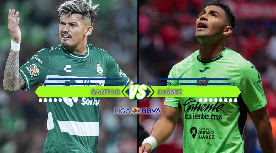 Santos y Juárez se enfrentan este domingo en el Estadio Corona por la Jornada 8 del Apertura 2026 de la Liga MX. ESPECIAL / IMAGO7 y CANVA