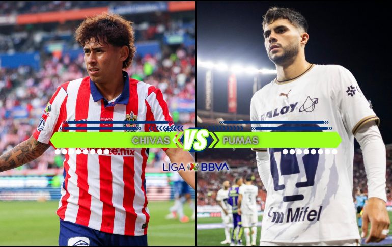 Tapatíos y capitalinos se enfrentan este domingo en el Estadio AKRON por la Jornada 8 del Apertura 2026 de la Liga MX. ESPECIAL / IMAGO7 y CANVA
