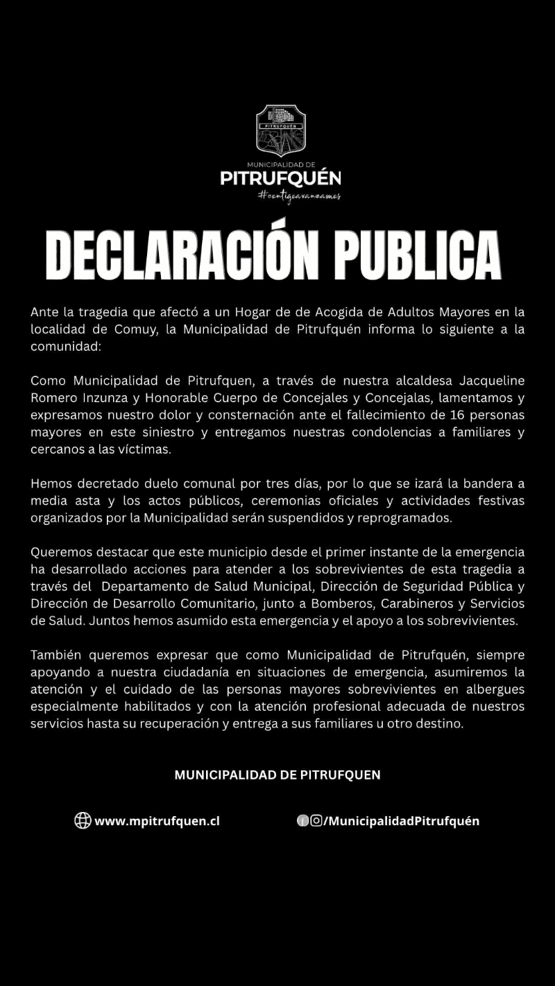 FACEBOOK / Municipalidad Pitrufquén&nbsp;