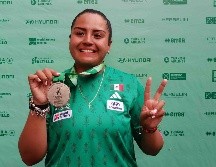 La coahuilense se subió al podio después de protagonizar una gran final enfrente de su familia y amigos. SUN / L. VÁZQUEZ