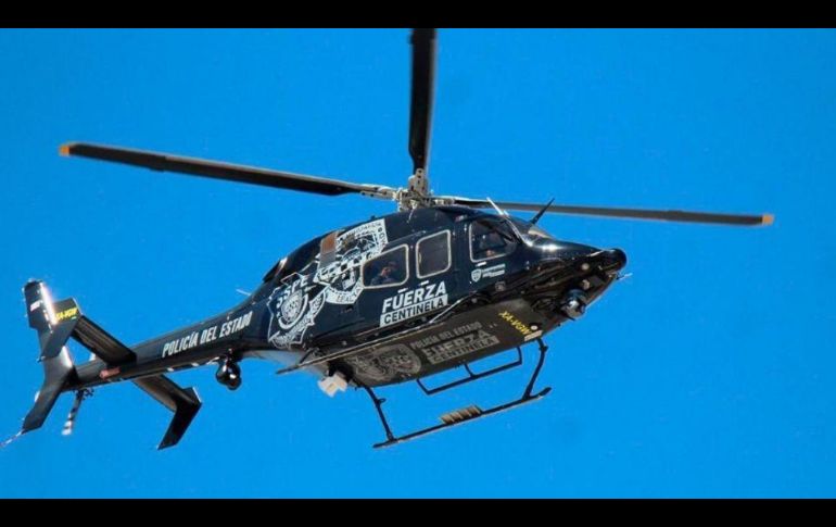 Tras la agresión, el helicóptero regresó al aeropuerto de la capital del Estado donde quedó resguardado para su revisión. ESPECIAL/SSPC Chihuahua