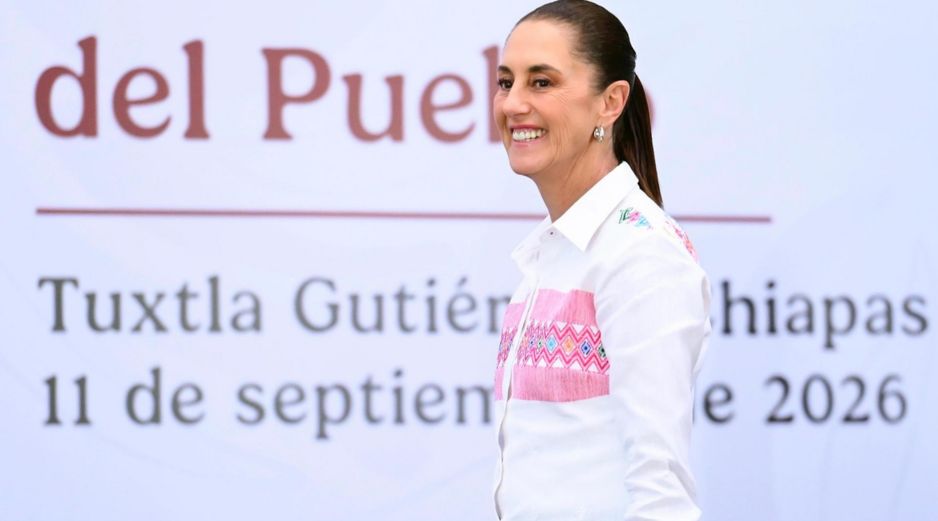 Claudia Sheinbaum Pardo llamó a mantener la unidad del pueblo en este mes patrio. EFE/Presidencia de México