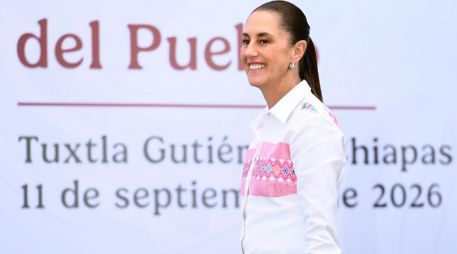 Claudia Sheinbaum Pardo llamó a mantener la unidad del pueblo en este mes patrio. EFE/Presidencia de México