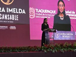 Laura Imelda Pérez rindió su segundo informe de gobierno, destacando la baja en delitos de alto impacto, la inversión en obra pública y el impacto de los programas sociales. EL INFORMADOR.