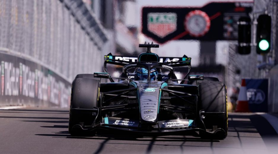 El piloto británico de Fórmula Uno George Russell, de la escudería Mercedes. EFE/ J. Martín