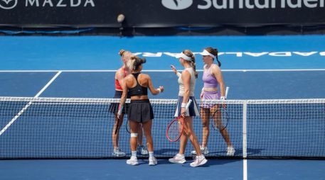 Renata Zarazúa y Kayla Day quedan eliminadas en la primera ronda de dobles del Guadalajara Open 2026 tras caer en sets corridos. CORTESÍA/GDL OPEN.
