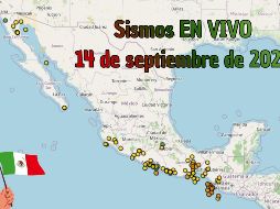 EN VIVO | Sismos en México | Lunes 14 de septiembre. ESPECIAL / SSN